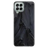 Senada Samsung Galaxy M33 İle Uyumlu Kılıf 0.4Mm Lazer Kesim Silikon - Siyah Beton