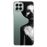 Senada Samsung Galaxy M33 İle Uyumlu Kılıf 0.4Mm Lazer Kesim Silikon - Siyahlı Kadın