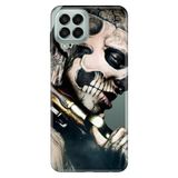 Senada Samsung Galaxy M33 İle Uyumlu Kılıf 0.4Mm Lazer Kesim Silikon - Skull Cowboy