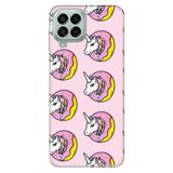 Senada Samsung Galaxy M33 İle Uyumlu Kılıf 0.4Mm Lazer Kesim Silikon - Unicorn Donut