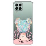 Senada Samsung Galaxy M33 İle Uyumlu Kılıf 0.4Mm Lazer Kesim Silikon - Uzaydan Gelen Kız