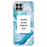 Senada Samsung Galaxy M33 İle Uyumlu Kılıf 0.4Mm Lazer Kesim Silikon - Work Hard Dream Big