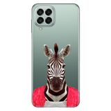 Senada Samsung Galaxy M33 İle Uyumlu Kılıf 0.4Mm Lazer Kesim Silikon - Zebra Kaplan Retro
