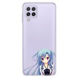 Senada Samsung Galaxy M33 İle Uyumlu Kılıf Baskılı Silikon Mavi Anime Kız