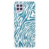 Senada Samsung Galaxy M33 İle Uyumlu Kılıf Baskılı Silikon Parıldayan Zebra