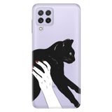 Senada Samsung Galaxy M33 İle Uyumlu Kılıf Baskılı Silikon Sanat Kedi