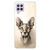 Senada Samsung Galaxy M33 İle Uyumlu Kılıf Baskılı Silikon Sfenks Kedi
