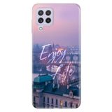 Senada Samsung Galaxy M33 ile Uyumlu Kılıf Resimli Desenli Silikon Enjoy Life