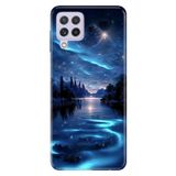 Senada Samsung Galaxy M33 ile Uyumlu Kılıf Resimli Desenli Silikon Gece Yarısı