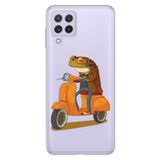 Senada Samsung Galaxy M33 ile Uyumlu Kılıf Resimli Desenli Silikon Gezgin Kurbağa