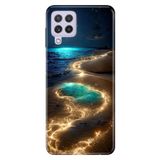 Senada Samsung Galaxy M33 ile Uyumlu Kılıf Resimli Desenli Silikon Golden Beach