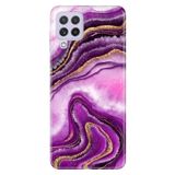 Senada Samsung Galaxy M33 ile Uyumlu Kılıf Resimli Desenli Silikon Pembe Ametist