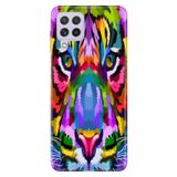 Senada Samsung Galaxy M33 ile Uyumlu Kılıf Resimli Desenli Silikon Retro Aslan