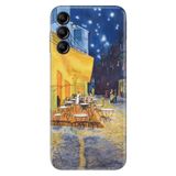 Senada Samsung Galaxy M34 5G İle Uyumlu Kılıf Silikon Desenli Tam Koruma Resimli Kapak Night Cafe