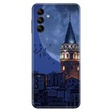Senada Samsung Galaxy M34 ile Uyumlu Kılıf Resimli Desenli Silikon Galata Moon