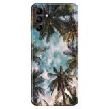 Senada Samsung Galaxy M34 ile Uyumlu Kılıf Resimli Desenli Silikon Palmiye