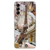 Senada Samsung Galaxy M34 ile Uyumlu Kılıf Resimli Desenli Silikon Paris