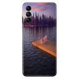 Senada Samsung Galaxy M34 ile Uyumlu Kılıf Resimli Desenli Silikon Romantik Rıhtım