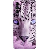 Senada Samsung Galaxy M34 Kılıf Desenli Baskılı Tpu Rubber Kapak Beyaz Kaplan - 001-Renkli