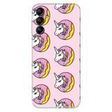 Senada Samsung Galaxy M55 5G İle Uyumlu Kılıf Desenli Baskılı Silikon Unicorn Donut