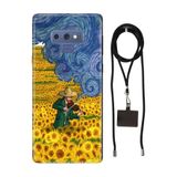 Senada Samsung Galaxy Note 9 ile Uyumlu Kılıf Art Deco Silikon İpli Boyun Askı Aparatı