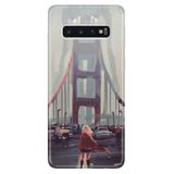 Senada Samsung Galaxy S10 Plus İle Uyumlu Kılıf Desenli Baskılı Silikon Kırmızılı Kadın