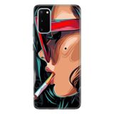Senada Samsung Galaxy S20 Fe (Fan Edition) İle Uyumlu Kılıf Temalı Silikon Kapak - Cool Girl