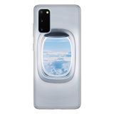 Senada Samsung Galaxy S20 Fe (Fan Edition) İle Uyumlu Kılıf Temalı Silikon Kapak - Uçak Pencere