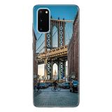 Senada Samsung Galaxy S20 Fe Tam Koruma Desenli Silikon İle Uyumlu Kılıf Brooklyn Köprüsü