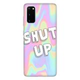 Senada Samsung Galaxy S20 Fe Tam Koruma Desenli Silikon İle Uyumlu Kılıf Shut Up