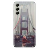 Senada Samsung Galaxy S21 Fe İle Uyumlu Kılıf Desenli Baskılı Silikon Kırmızılı Kadın