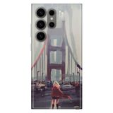 Senada Samsung Galaxy S24 Ultra İle Uyumlu Kılıf Silikon Resimli Kırmızılı Kadın