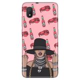 Senada Tcl L7 İle Uyumlu Kılıf 0.4Mm Lazer Kesim Desenli Silikon - Art Chili Girl