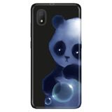 Senada Tcl L7 İle Uyumlu Kılıf 0.4Mm Lazer Kesim Desenli Silikon - Cartoon Panda