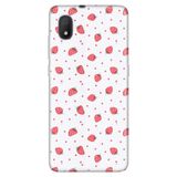Senada Tcl L7 İle Uyumlu Kılıf 0.4Mm Lazer Kesim Desenli Silikon - Çilek