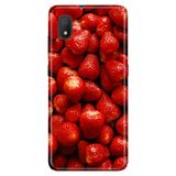 Senada Tcl L7 İle Uyumlu Kılıf 0.4Mm Lazer Kesim Desenli Silikon - Çilekler