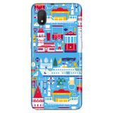 Senada Tcl L7 İle Uyumlu Kılıf 0.4Mm Lazer Kesim Desenli Silikon - Istanbul Geo