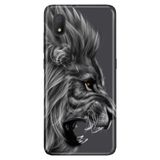 Senada Tcl L7 İle Uyumlu Kılıf 0.4Mm Lazer Kesim Desenli Silikon - Kara Aslan