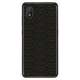 Senada Tcl L7 İle Uyumlu Kılıf 0.4Mm Lazer Kesim Desenli Silikon - Kedi Çizgi