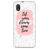 Senada Tcl L7 İle Uyumlu Kılıf 0.4Mm Lazer Kesim Desenli Silikon - Let Dream Love