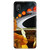 Senada Tcl L7 İle Uyumlu Kılıf 0.4Mm Lazer Kesim Desenli Silikon - Mars'A Yolculuk