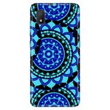 Senada Tcl L7 İle Uyumlu Kılıf 0.4Mm Lazer Kesim Desenli Silikon - Mavi Mandala,Color194
