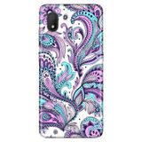 Senada Tcl L7 İle Uyumlu Kılıf 0.4Mm Lazer Kesim Desenli Silikon - Mavi Mandala,Color767