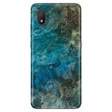 Senada Tcl L7 İle Uyumlu Kılıf 0.4Mm Lazer Kesim Desenli Silikon - Mavi Mermer