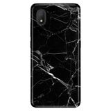 Senada Tcl L7 İle Uyumlu Kılıf 0.4Mm Lazer Kesim Desenli Silikon - Mermer Siyah