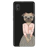 Senada Tcl L7 İle Uyumlu Kılıf 0.4Mm Lazer Kesim Desenli Silikon - Miss.Pug