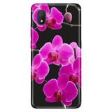 Senada Tcl L7 İle Uyumlu Kılıf 0.4Mm Lazer Kesim Desenli Silikon - Mor Orkide