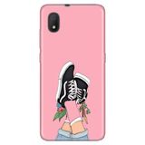 Senada Tcl L7 İle Uyumlu Kılıf 0.4Mm Lazer Kesim Desenli Silikon - Pembe Kolej