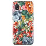 Senada Tcl L7 İle Uyumlu Kılıf 0.4Mm Lazer Kesim Desenli Silikon - Sanatsal Çiçek