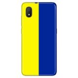 Senada Tcl L7 İle Uyumlu Kılıf 0.4Mm Lazer Kesim Desenli Silikon - Sarı Lacivert Aşk